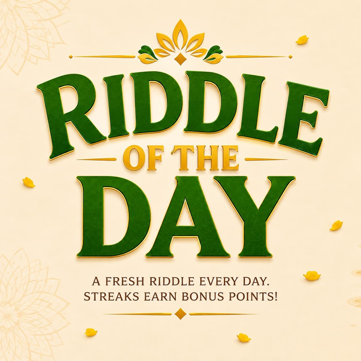 Riddle of the Day